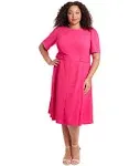 London Times Women's Fit & Flare Dress