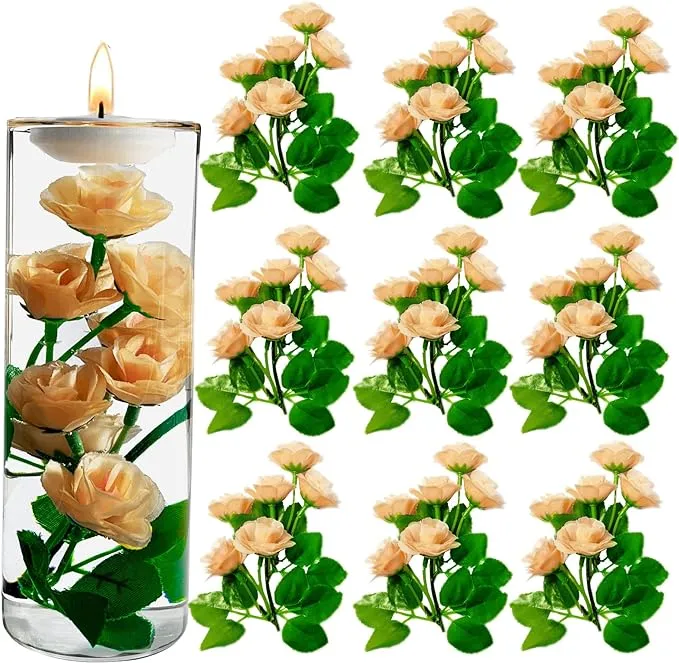 Faux Flowers Vase Fillers for Candles Christmas Vase Filler Decor Artificial ...