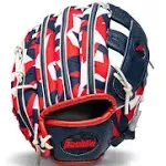 Franklin RTP Digi Series 9.5" T-ball Baseball Glove: 22858 - Navy/Red