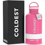 The Coldest Water Coldest Sports Water Bottle - Straw Lid Bottle with Handle Leak ...