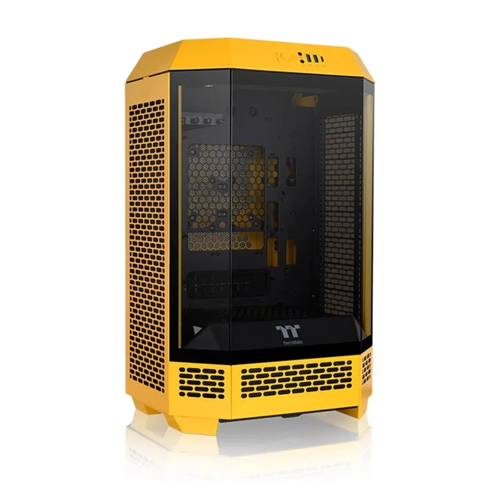 Thermaltake Tower 300 BumbleBee Micro-ATX Case; 2x140mm CT Fan Included; Support Up to 420mm Radiator; Horizontal display capable with optional Chassis Stand Kit/Optional LCD Kit; CA-1Y4-00S4WN-00