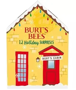 Burt's Bees Lip Balm Advent Calendar 2023 - Official Burt’s Bees Cozy Cabin 12 Holiday Surprises Advent Calendar - 12 Total Lip Balms