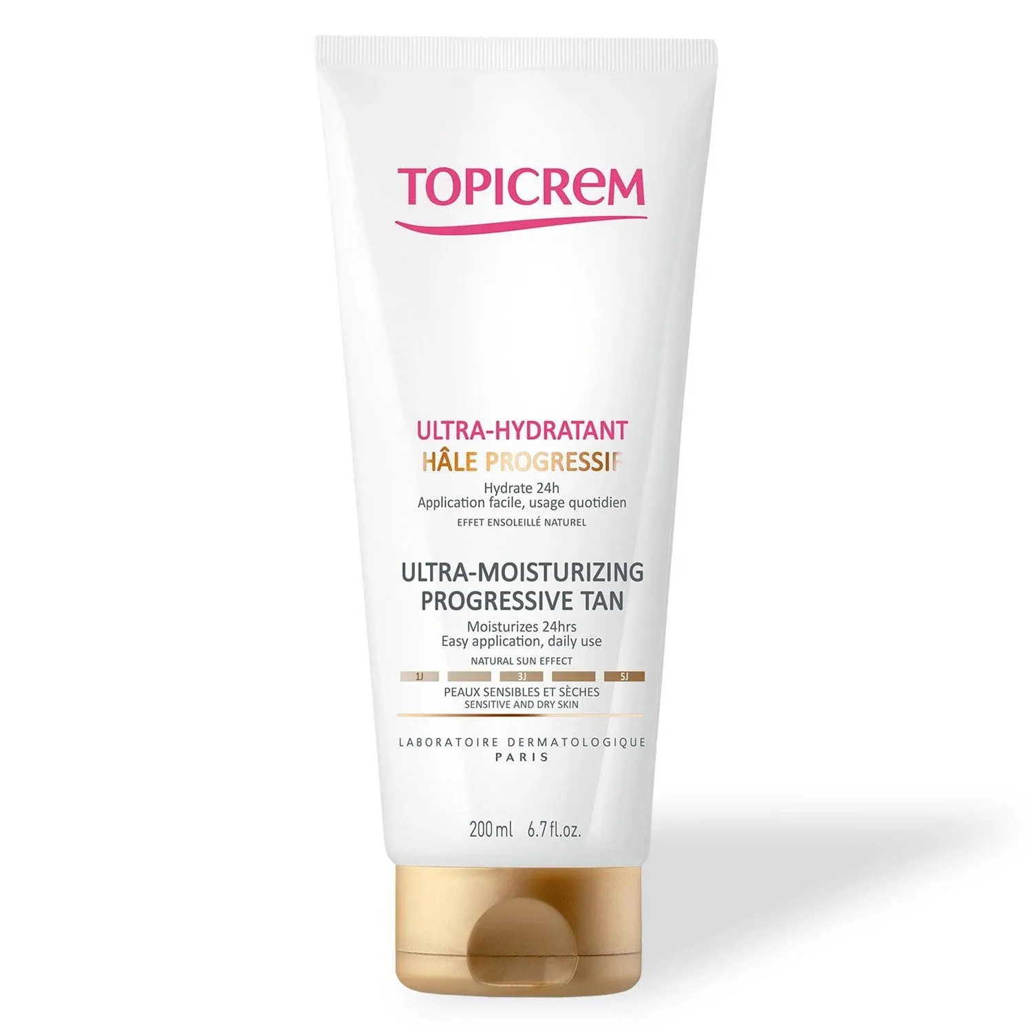 Topicrem Sensitive Skin Ultra-Moisturizing Progressive Tan 200ml by Topicrem