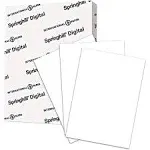 Springhill Digital Index White Card Stock, 92 Bright, 110lb, 8.5 x 11, White, 250/Pack