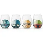 Star Wars Helmet Hues 19 oz. Stemless Drinking Glasses (Set of 4)