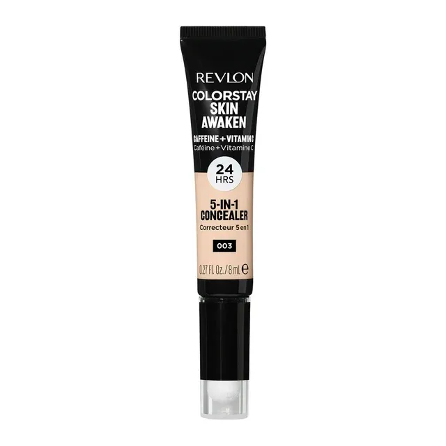 Revlon Colorstay Skin Awaken Concealer, 5-in-1, Caffeine+Vitamin C, Cool Ivory 003 - 0.27 fl oz