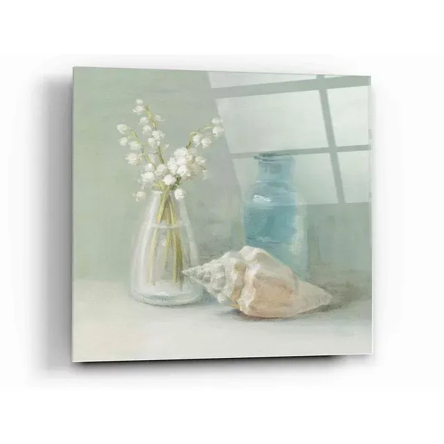 Epic Art 'Lily of the Valley Spa' by Danhui Nai, Acrylic Glass Wall Art, 12"x12"