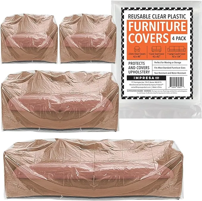 Impresa Variety 4 Pack Plastic Furniture Covers