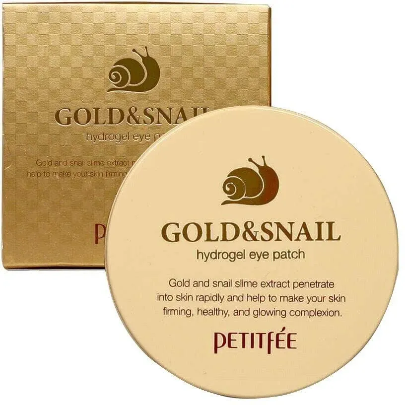 [PETITFEE]Gold &amp; Snail Hydro Gel Eye Patch 60 pcs(30pairs)/d<wbr/>ark circles,wrinkl<wbr/>es