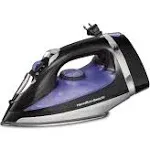 Hamilton Beach Steam Iron for Clothes & Garment Steamer with Smooth Press Stainless Steel Soleplate, 1200 Watts, 8’ Retractable Cord, Black (14214)