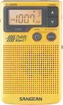 Sangean DT-400W AM/FM Digital Weather Alert Pocket Radio , Yellow