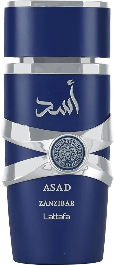 Lattafa Asad Zanzibar for Men Eau De Parfum Spray. 3.4 Ounce