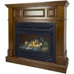 Pleasant Hearth 42 Intermediate Natural Gas Vent Free Fireplace System 27,500 BTU, Rich Heritage