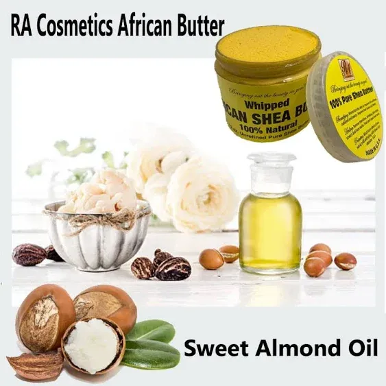 RA Cosmetics Pure Shea Butter, Unscented - 12oz | 100% Pure and Natural African Shea Butter for Men & Women - Handcrafted Moisturizer with Essential Vitamins for Radiant Skin, Thicker Hair & Soft Lips