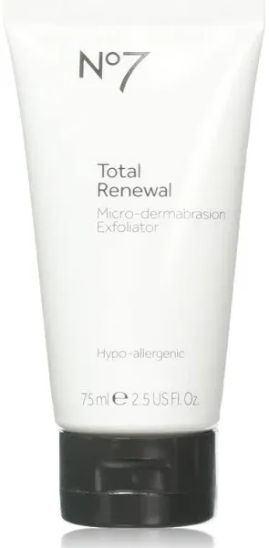 Boots No7 Total Renewal Micro-Dermabrasion Exfoliator,2.5 fl. Oz(75 ml)