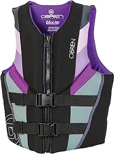 O'Brien Women's Focus Neoprene Life Jacket, Purple, Large