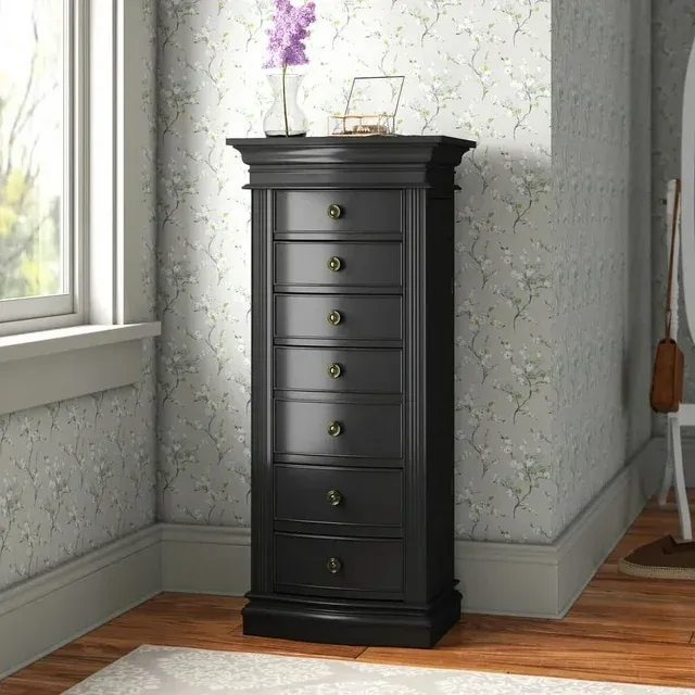 Hives & Honey Landry Black Jewelry Armoire