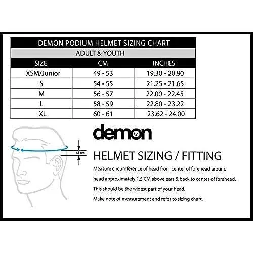 Demon United Podium Fullface Bike Helmet- 13 Vents- Lightweight- Breathable