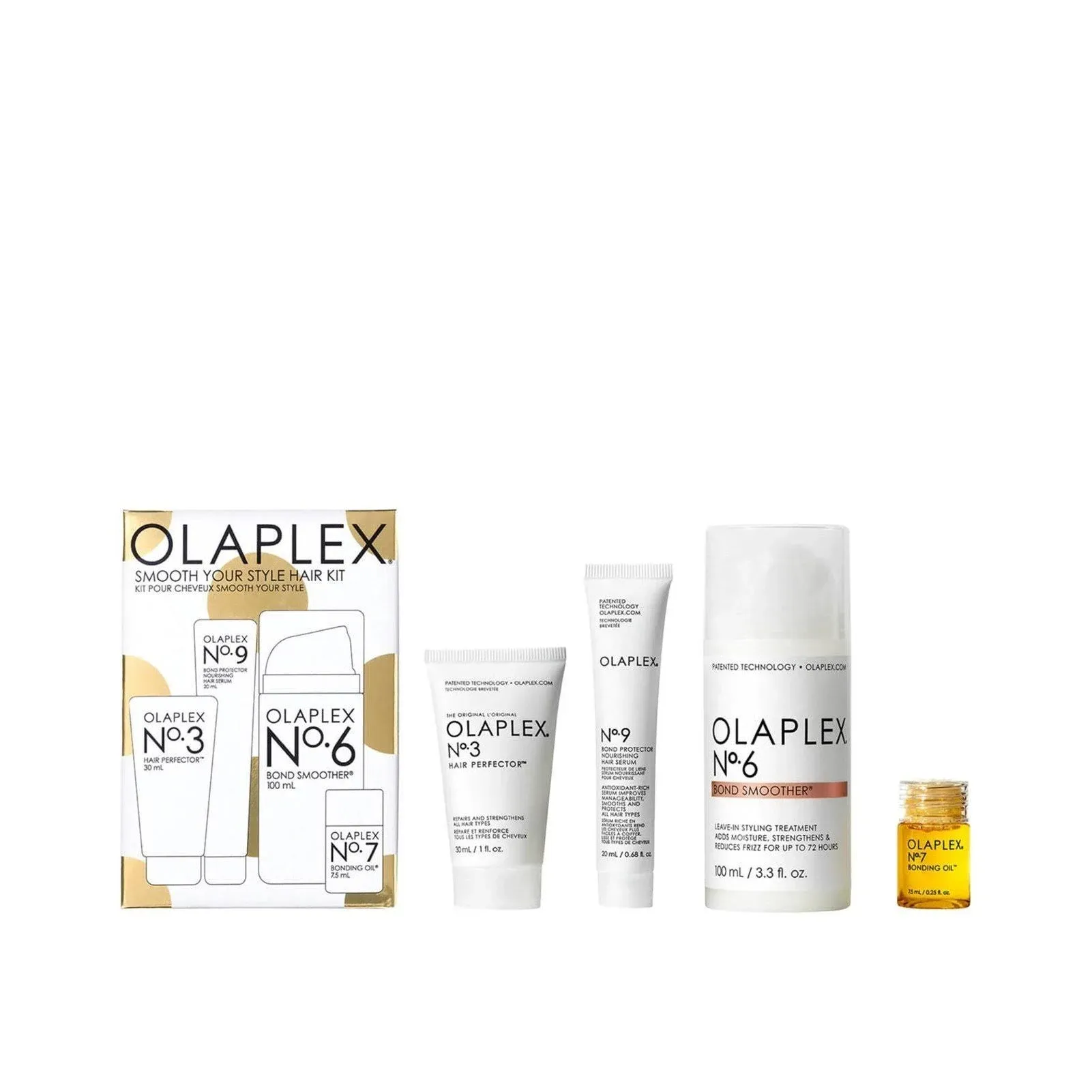 Olaplex Smooth Your Style Hair Kit cosmetic gift set for smooth and healthy hair 