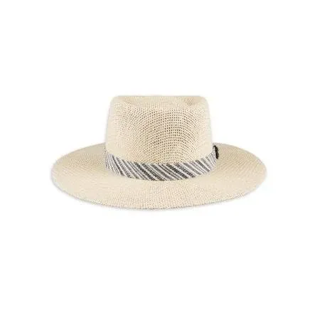 DOCKERS Men's Straw Fedora Hat