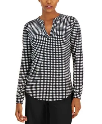 Anne Klein Women's Split Neck Tunic