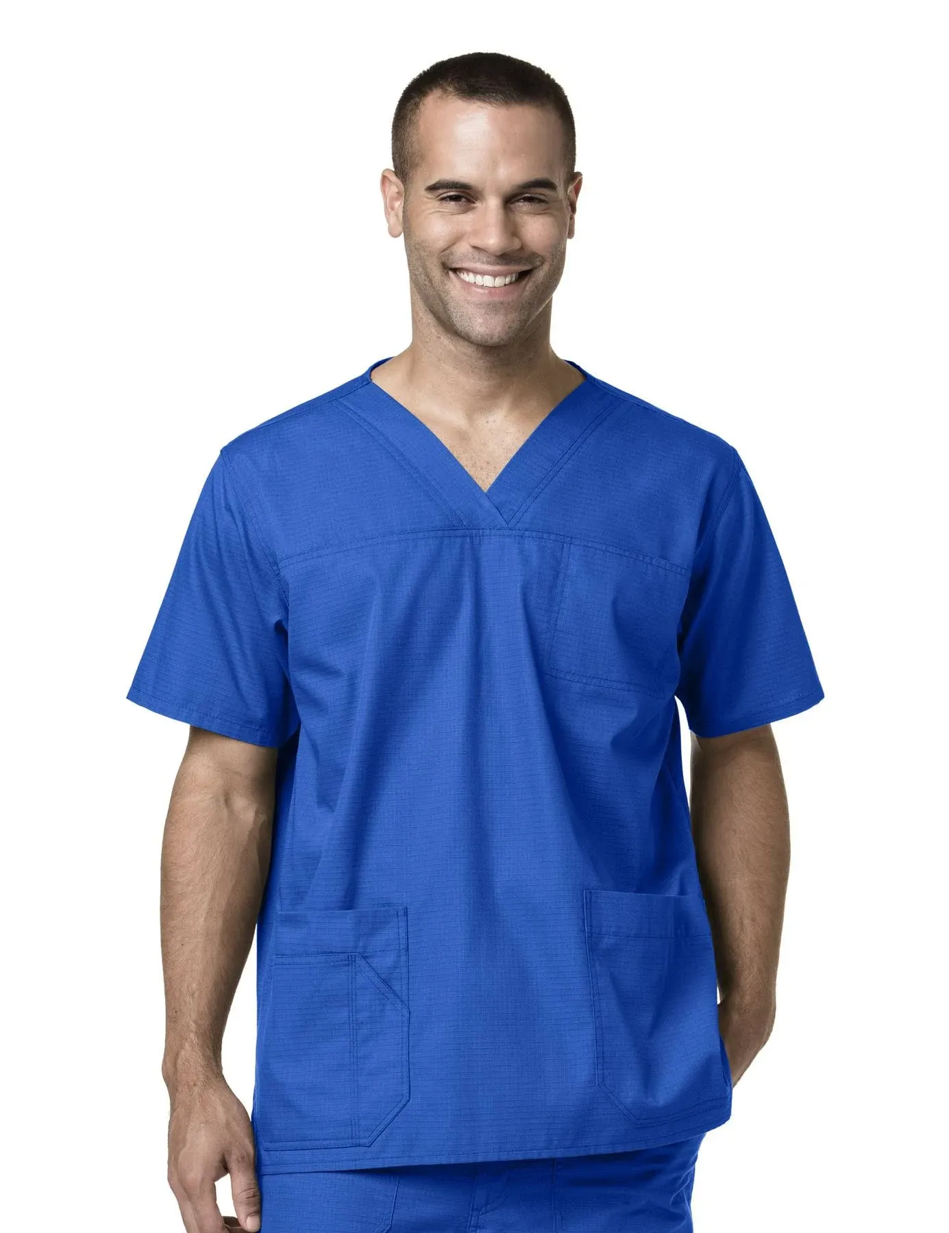 Carhartt Men's Ripstop Multi-Pocket Scrub Top | Royal