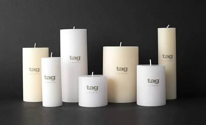 Tag - Chapel Pillar Candle 3x6 - Ivory