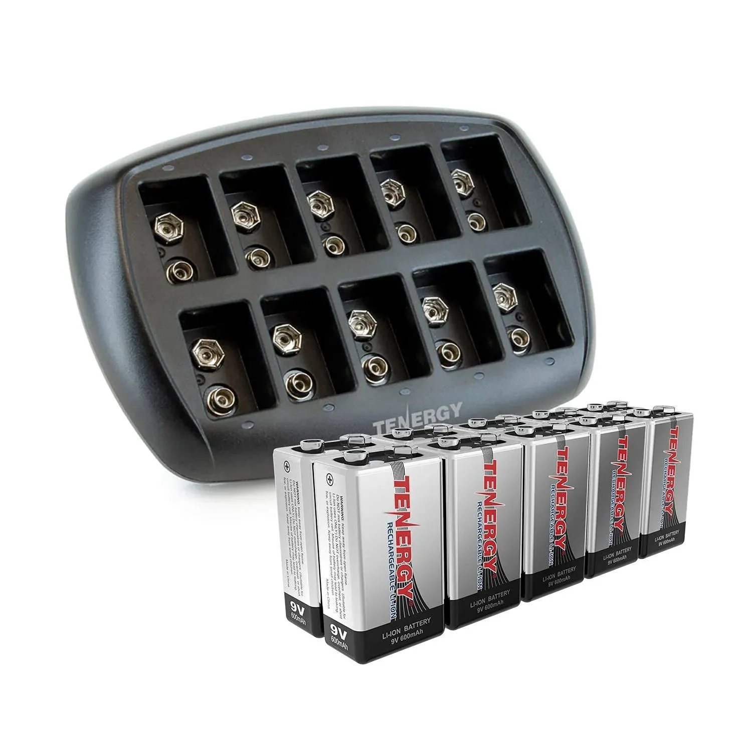 Tenergy Li-ion Battery Charger 10 Pack