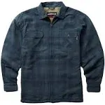 Wolverine Hastings Sherpa Lined Zip Shirt-Jac Dark Slate Plaid, Size L