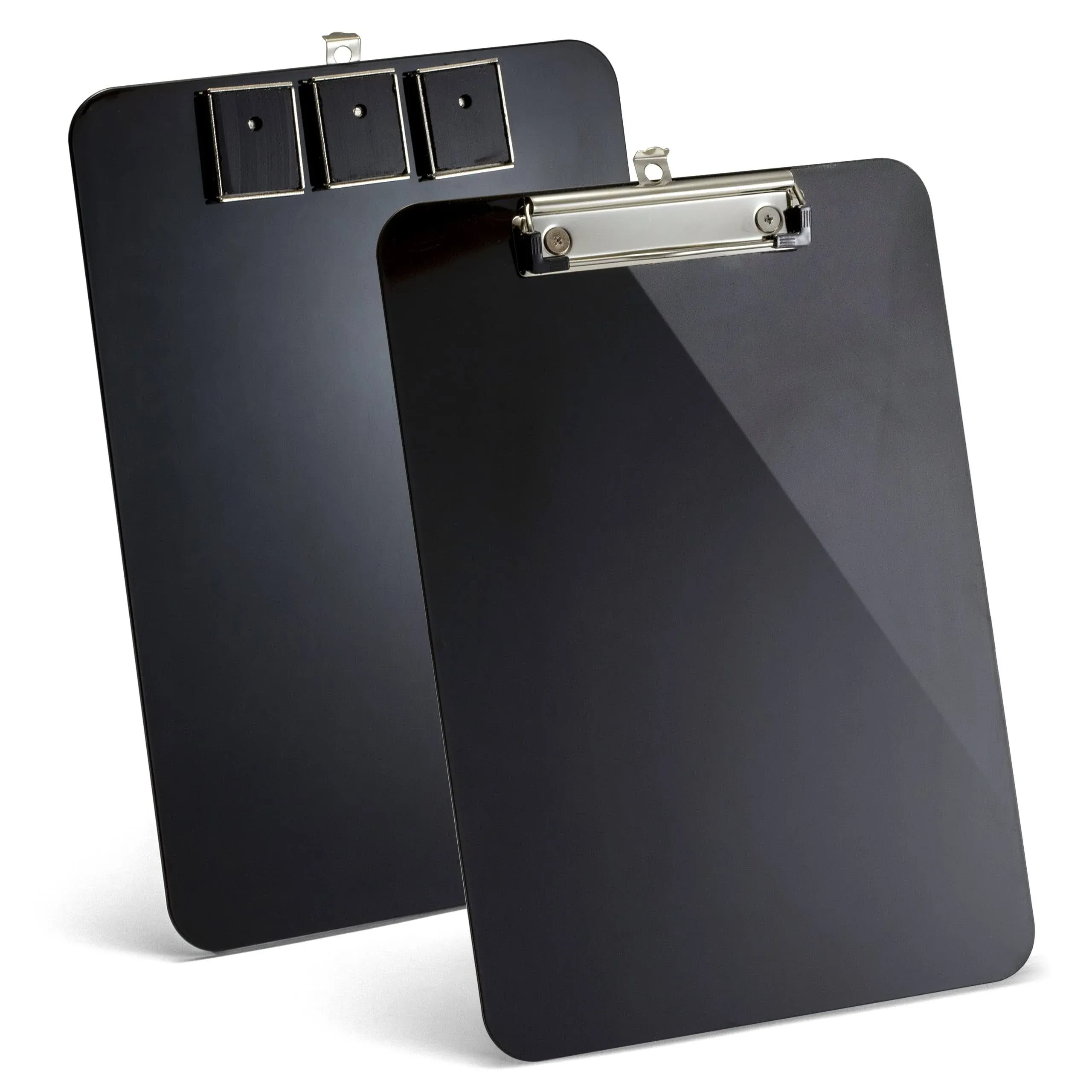 Officemate Magnetic Clipboard - Plastic - Black