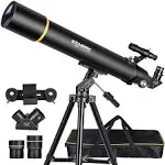 Telescopes for Adults, Astronomy, 80mm Aperture, 900mm Professional Refractor, Telescope