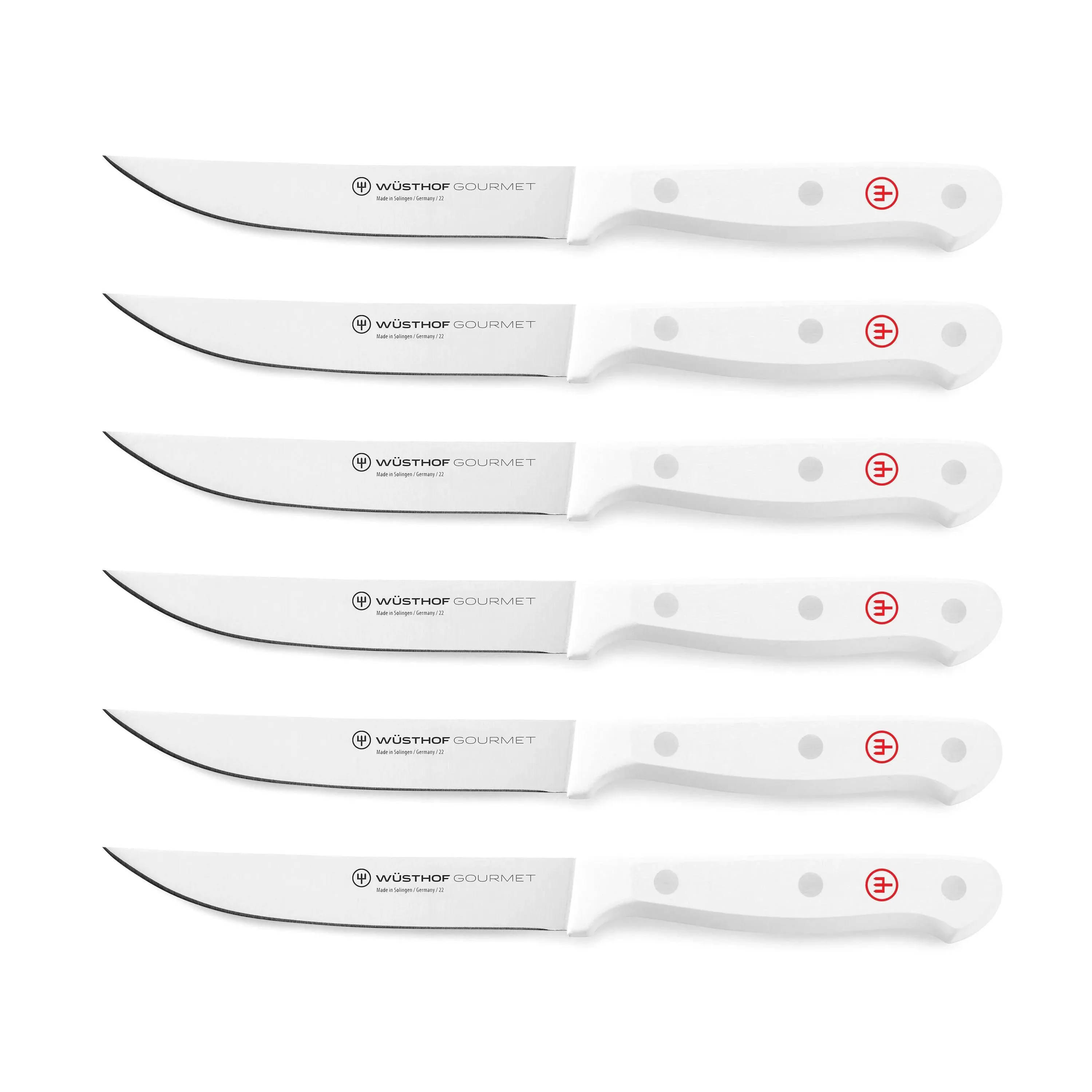 Wusthof Six Piece Steak Knife Set White112546060<wbr/>1 NEW