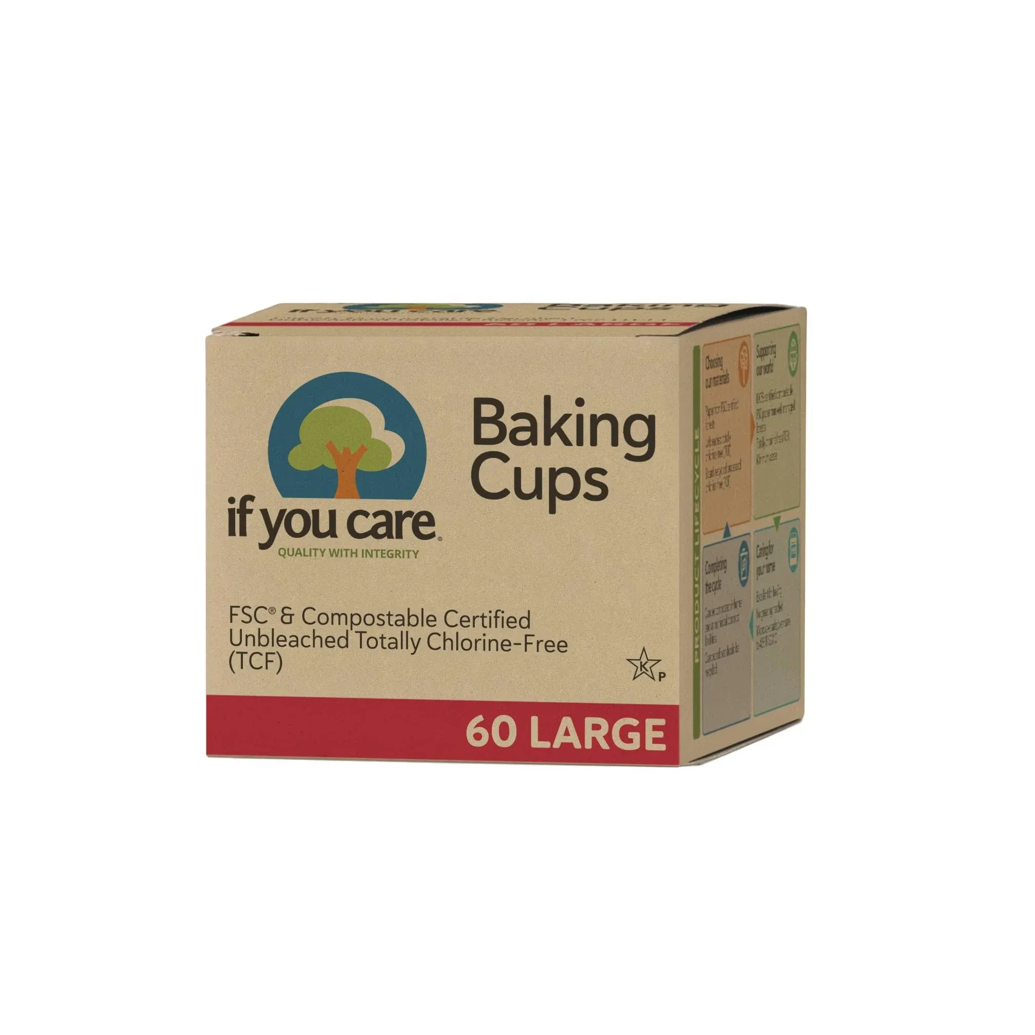 If You Care Baking Cups - Brown 2.5 Inch - Case of 24 - 60 Count