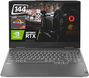 Lenovo LOQ Gaming Laptop, 15.6" FHD 144Hz Display, AMD Ryzen 7 7840HS, GeForce RTX 4050, 64GB DDR5 RAM, 2TB SSD, Backlit KB, Wi-Fi 6, Windows 11 Home, Gray