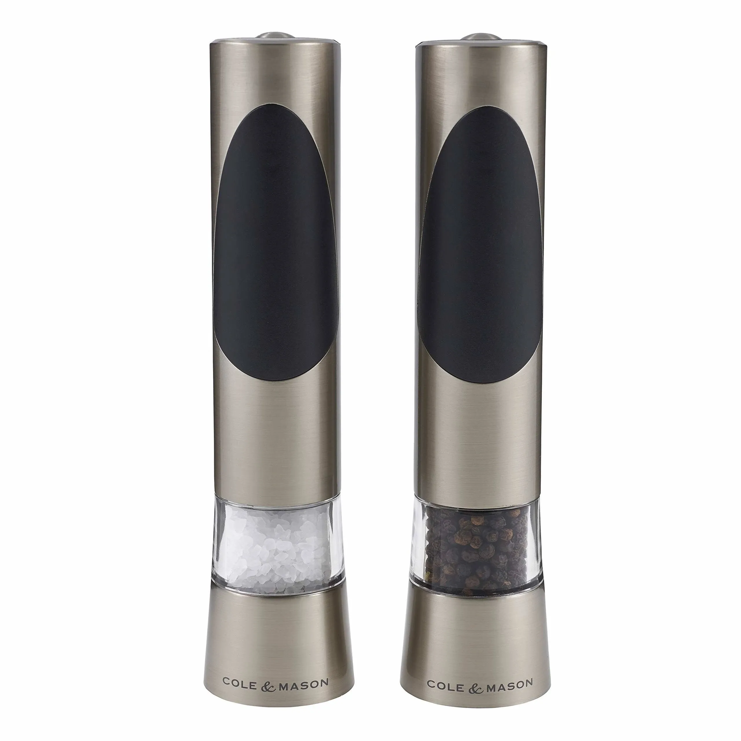 Cole Mason Derwent Salt and Pepper Grinder Set - Stainless Steel Mills