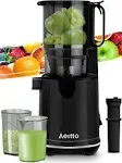 Juicer Machine, Aeitto Cold Press Juicer with 5.3" Large Feed Chute, 1.7L Large Capacity Whole Masticating Juicer for Fruits and Vegetables, 250W