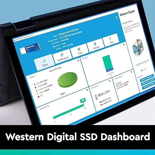 Western Digital 250GB WD Blue SA510 SATA SSD, Internal 2.5”/7mm Cased Solid State Drive - WDS250G3B0A