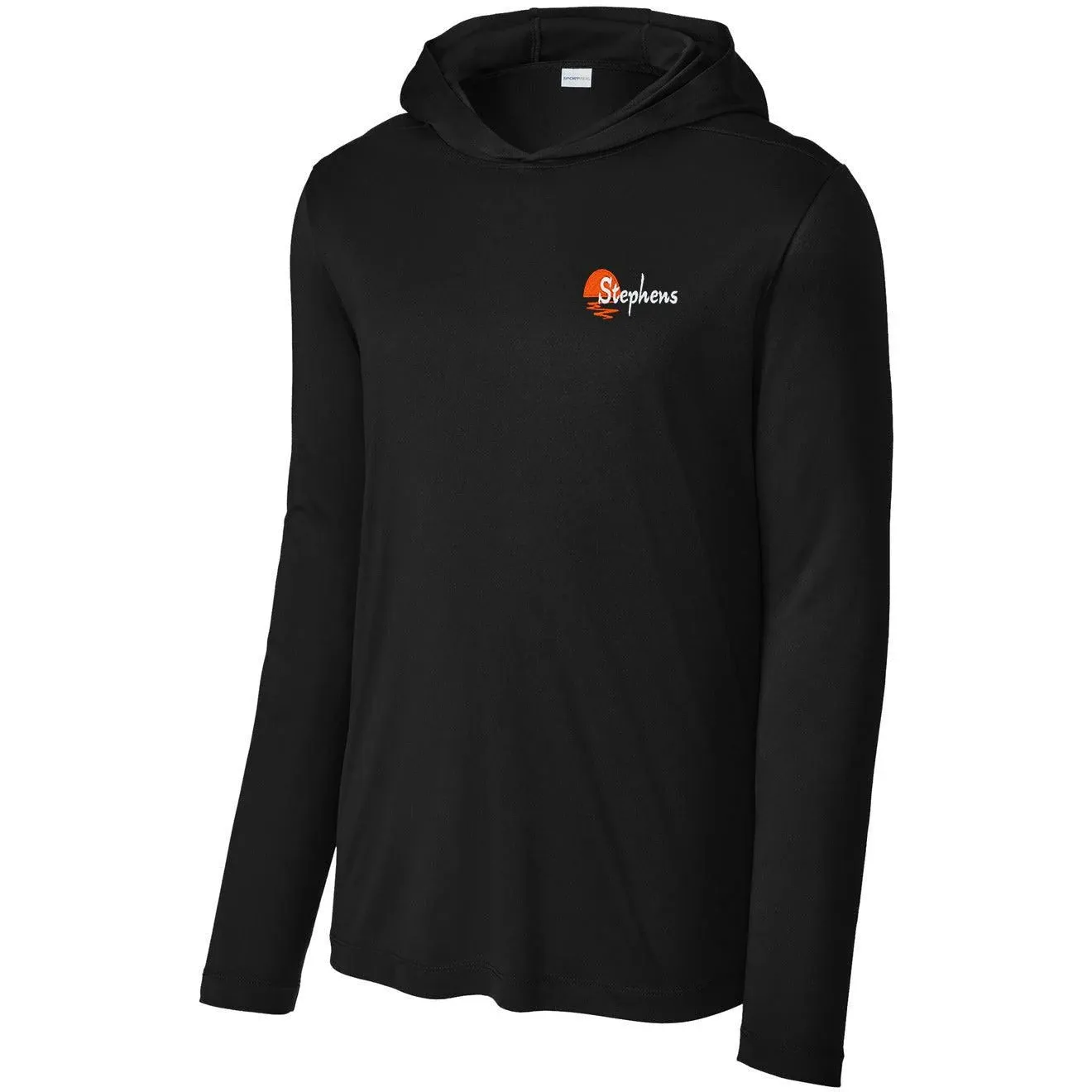 Sport-Tek ST420LSH Posi-UV Pro Long Sleeve Hoodie Black