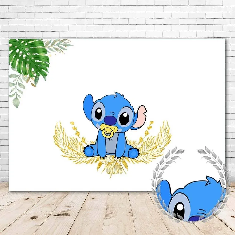 ABINE Stitch Baby Shower Banner for Boy 7x5ft Infant Baby Stich 1st Birthday ...