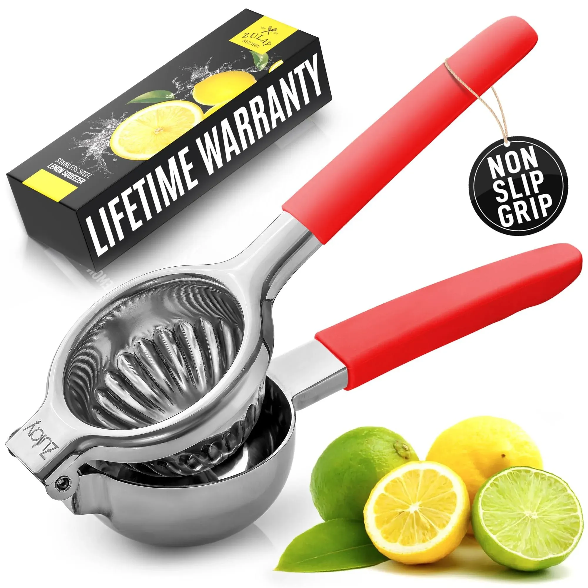 Zulay Kitchen Lemon Squeezer - Stainless Steel