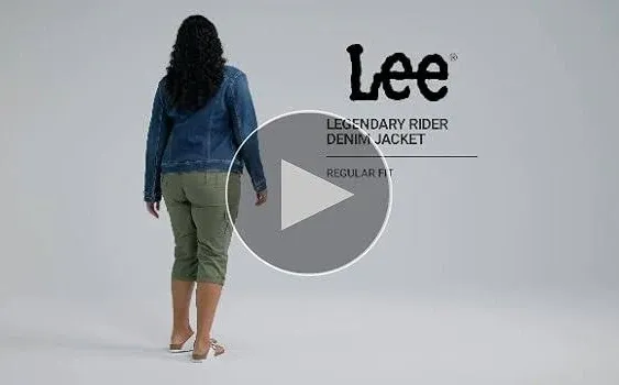 Lee Women's Plus Size Legendary Rider Denim Jacket