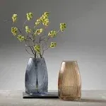 Sullivans 8" Ribbed Glass Vase