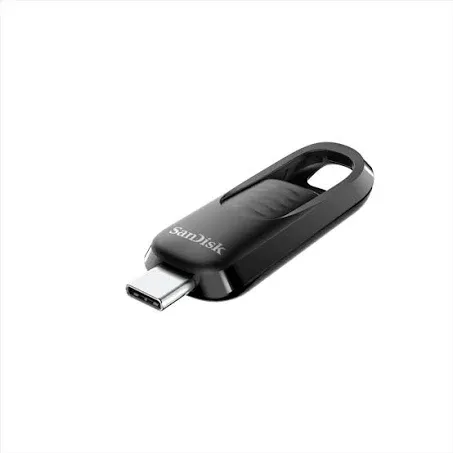 SanDisk 256 GB Ultra Slider USB Typ-C Flash-Laufwerk – bis zu 400 MB/s, USB 3.2 Gen 1, einziehbarer Anschluss – SDCZ480-256G-G46​