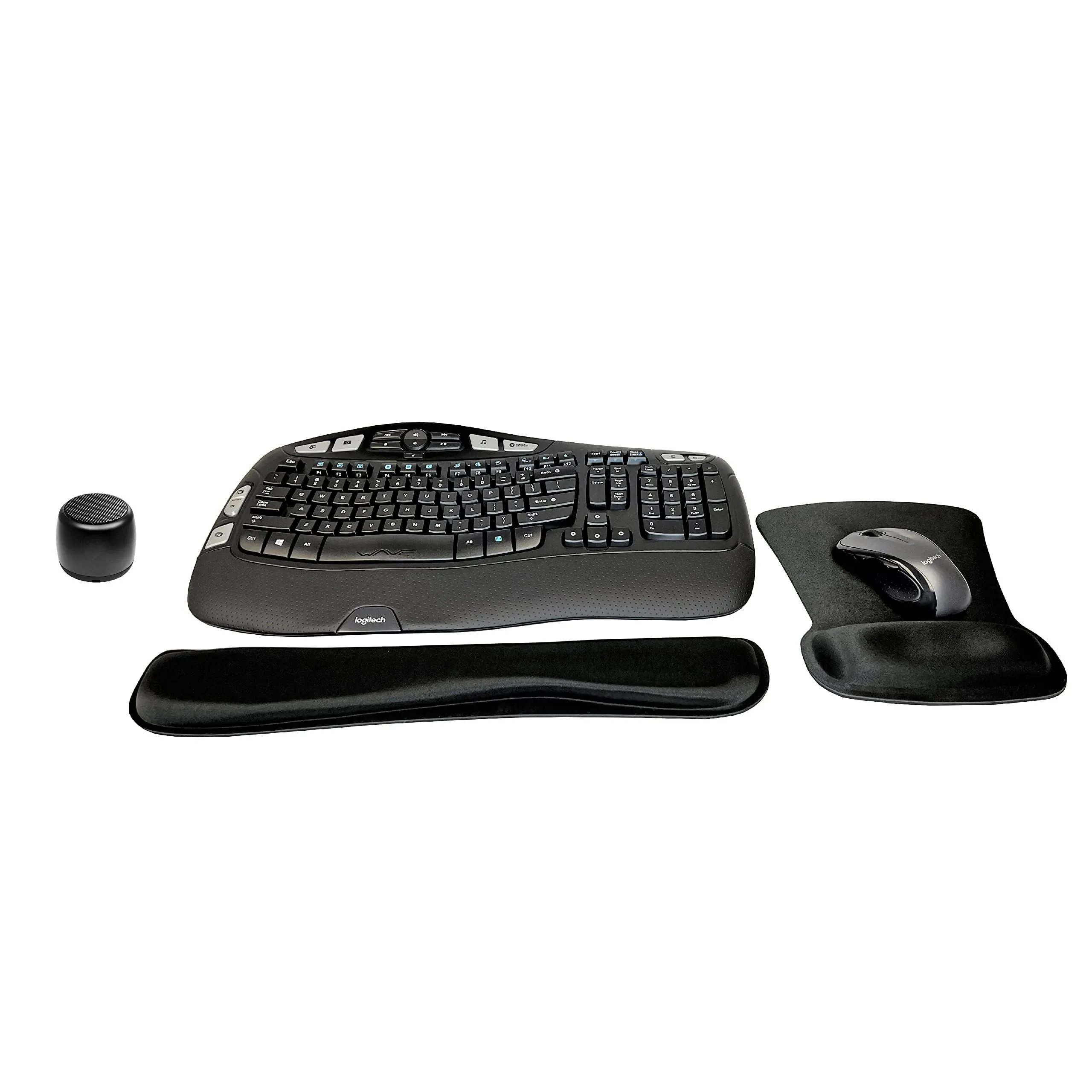 New Logitech MK670 Keyboard/Mouse Set + Micro Speaker, Gel Wrist/Mouse Pads