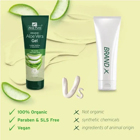 Organic Aloe Vera Skin Gel 3.4 fl oz