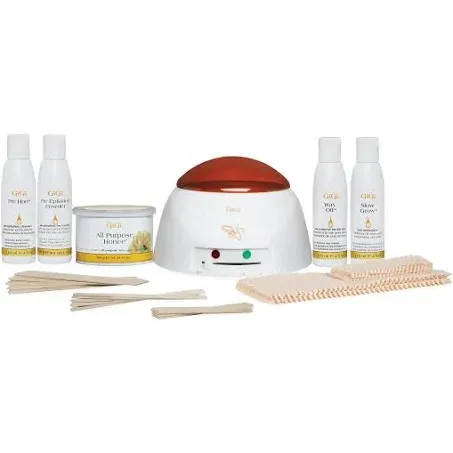 GiGi  Student Starter Hair Removal Waxing Kit wax warmer strips all included