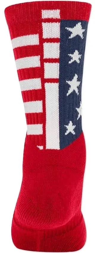 Nike Elite Energy RWB Crew Socks University Red/Midnight Navy/White (MD (Men's Shoe 6-8, Women's Shoe 6-10))