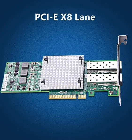 10GB SFP PCI-E Network Card NIC, with Broadcom BCM57810S Chip, Dual SFP Port, PCI Express X8, Support Windows Server LinuxVMware