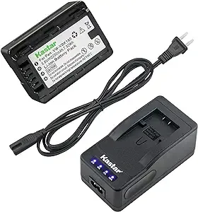 Kastar Battery Super Fast Charger for Panasonic VW-VBK180 &amp; SDR-H100S SDR-H100R