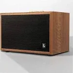 Retro Wooden Bluetooth Speaker, KONEX 40W Vintage Portable Wireless Speaker, Bluetooth 4.2 Heavy Bass Music Player, 20H Long Playtime, Outdoor